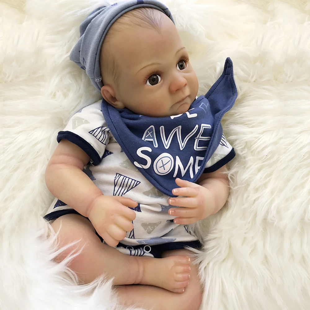 

20" Reborn Baby Dolls Cute Bebe Reborn For Children Gifts Boneca Renascida Brinquedo Para Crianças Menina