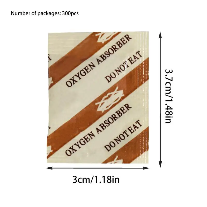 Food Grade Deoxidant Oxygen Absorbers 100/300Bags For Mooncake Long Term Food Storage Saver CO2 Absorber Prevent Rust Moist oxygen absorber for food
