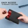 1pc Premium PU Leather Mens Slim Wallet - Stylish RFID Blocking Bifold with Money Clip - Secure Credit Card Holder for Ultimate 4