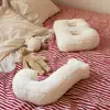 Alphabet Plush Pillow Lambswool Fabric Pillow Plush Alphabet Letter Shape Pillow for Sofa Bed Couch Office Car Seat Decoration 6