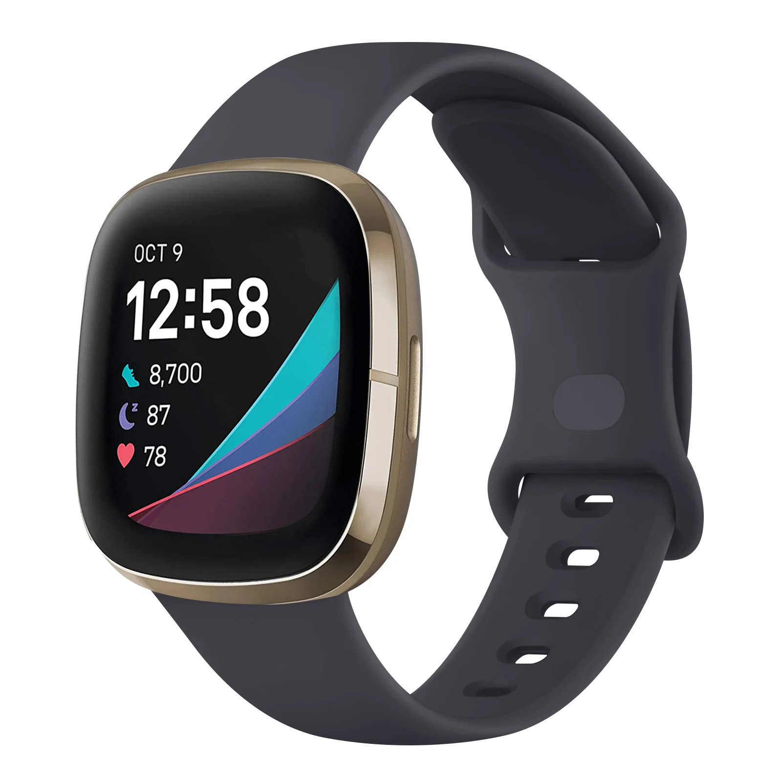 Silicone Smartwatch Strap - Adjustable Wristband Bracelet
