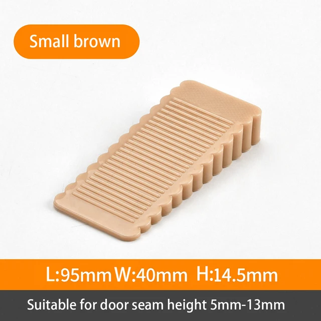 Mute Non-punch Silicone Door Stopper Touch Toilet Wall Absorption Door Plug Anti-bump Door Holder Gear Gate Resistance Door Stop Small Brown