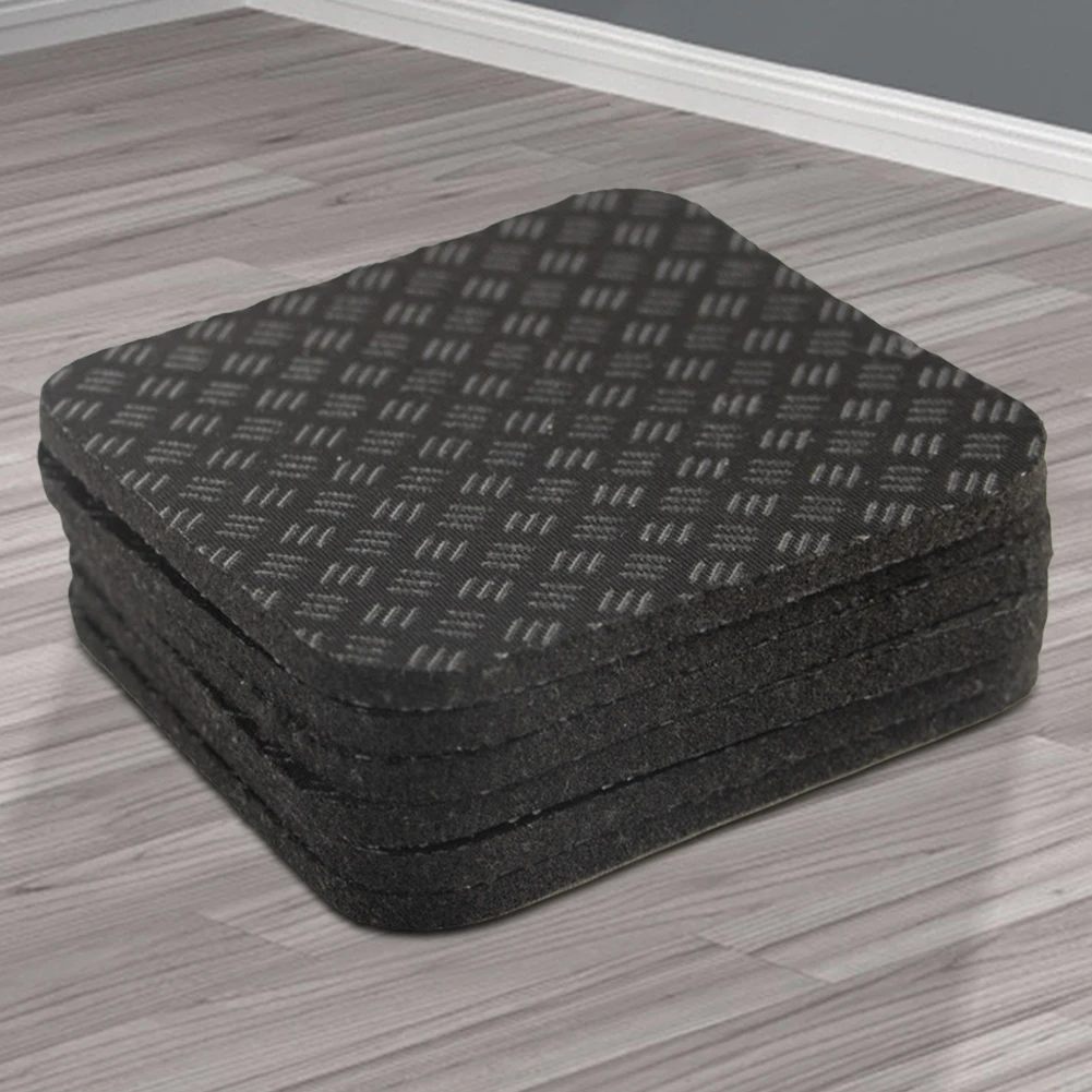 6Pcs Silicone Treadmill Mats Exercise Equipment Mats Noise Reduction Anti Vibration Pads for Walking Pad Exercise Bike