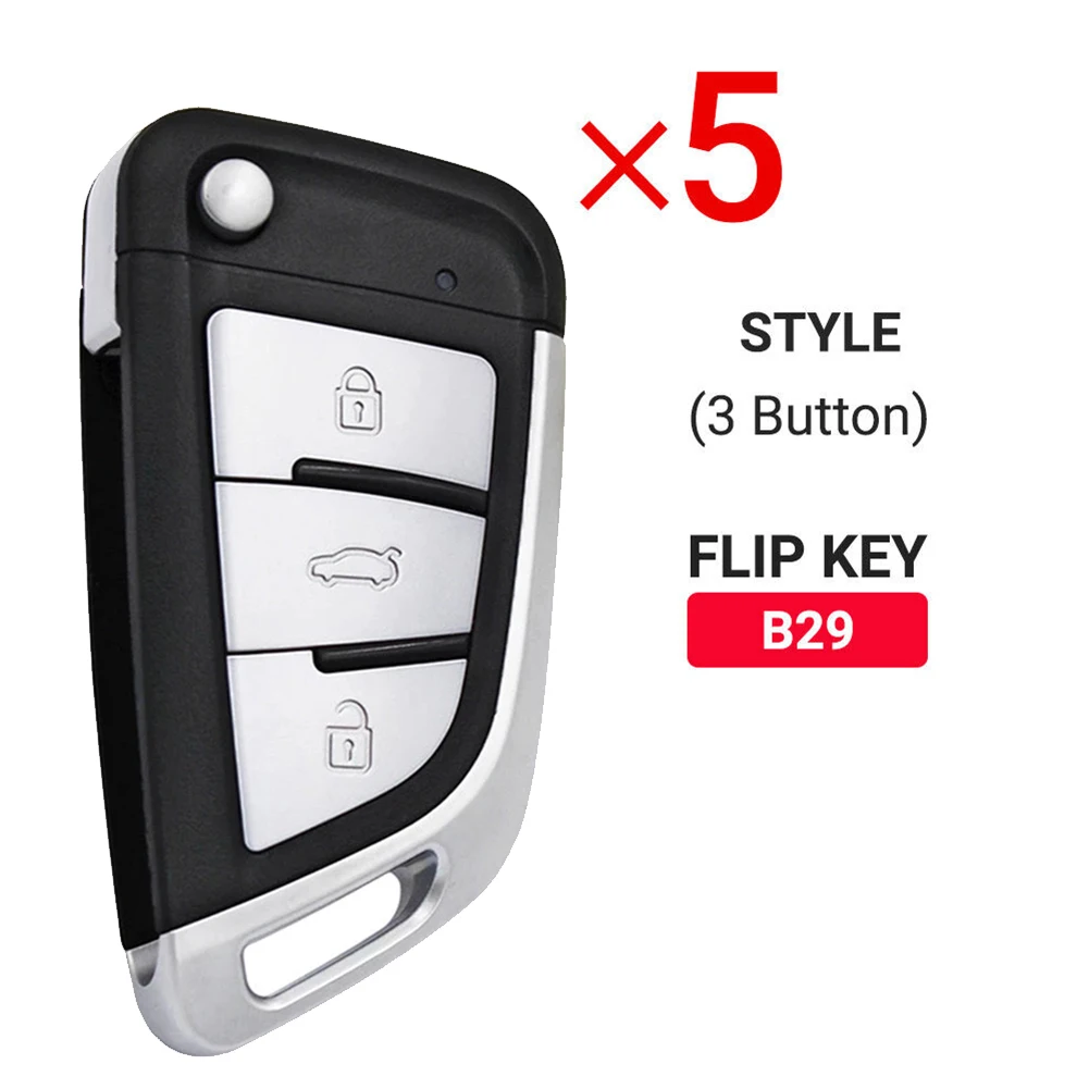 

5Pcs/Lot KEYDIY B29 Metal 3 Button B-Series KD Remote Control Car Key for KD200 KD900 KD900+ URG200 KD-X2 for BMW Style