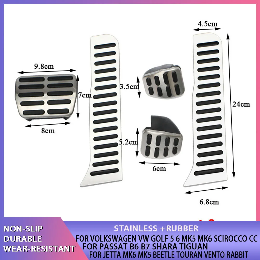 Volkswagen Vw Golf 5 6 MK5 MK6 Scirocco CC Passat B6 B7 Shara Tiguan Jetta Mk6 MK5 Beetle Touran Vento Rabbit Car Pedals