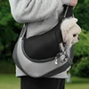 Reflective Breathable Mesh Pet Bag Portable Cat Puppy Crossbody Shoulder  Bag Travel Safe and Comfortable for Outgoing Pets 2