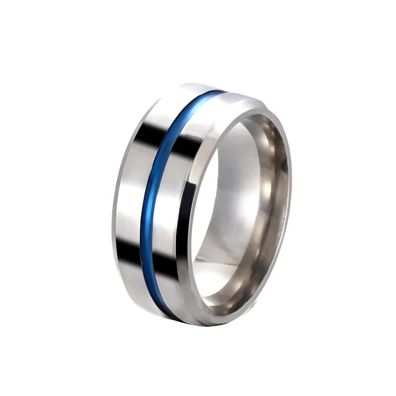 2023 15 Stainless steel ring men's trendy ring personality niche does