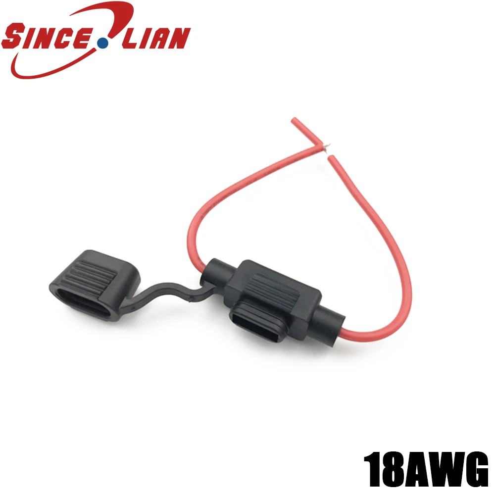 

Small Fuse Holder 1015 18awg Car Insurance Box PVC Waterproof Insurance Seat Car Seat 6.8A 34/0.16 Pure copper Anti-aging