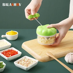 Multi-function Garlic Grinding Chopper Food Vegetables Cutter Meat Grinders Kitchen Gadgets Garlic Artifact Manual Garlic Press