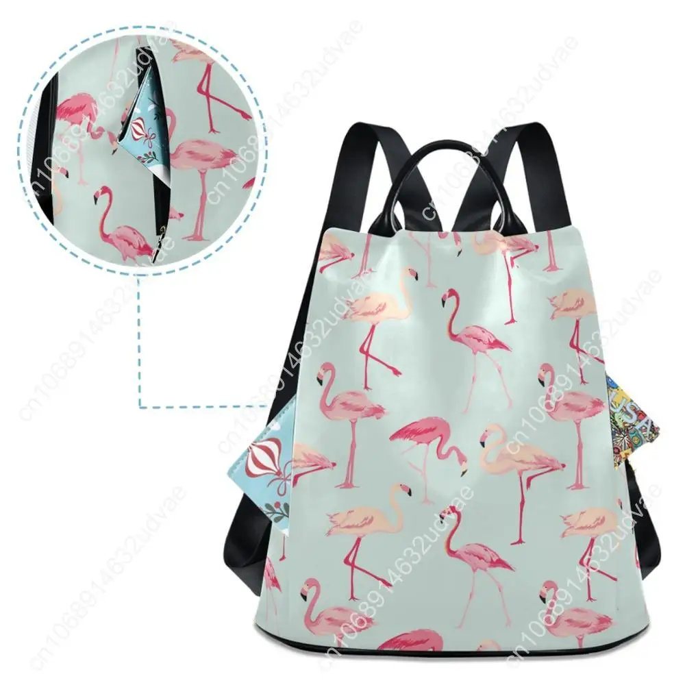 2020 Fashion Women Backpack New High Quality Zipper Female Backpacks Small Teenage Flamingo School Bag Mini Shoulder Bags