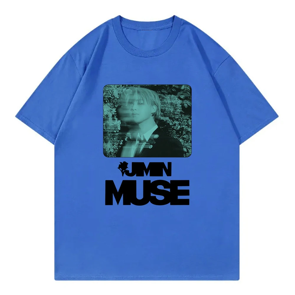 bts jimin muse Tシャツ L bts JIMIN MUSE T シャツ 水色 L ジミン