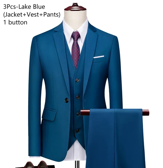 1 button Lake Blue