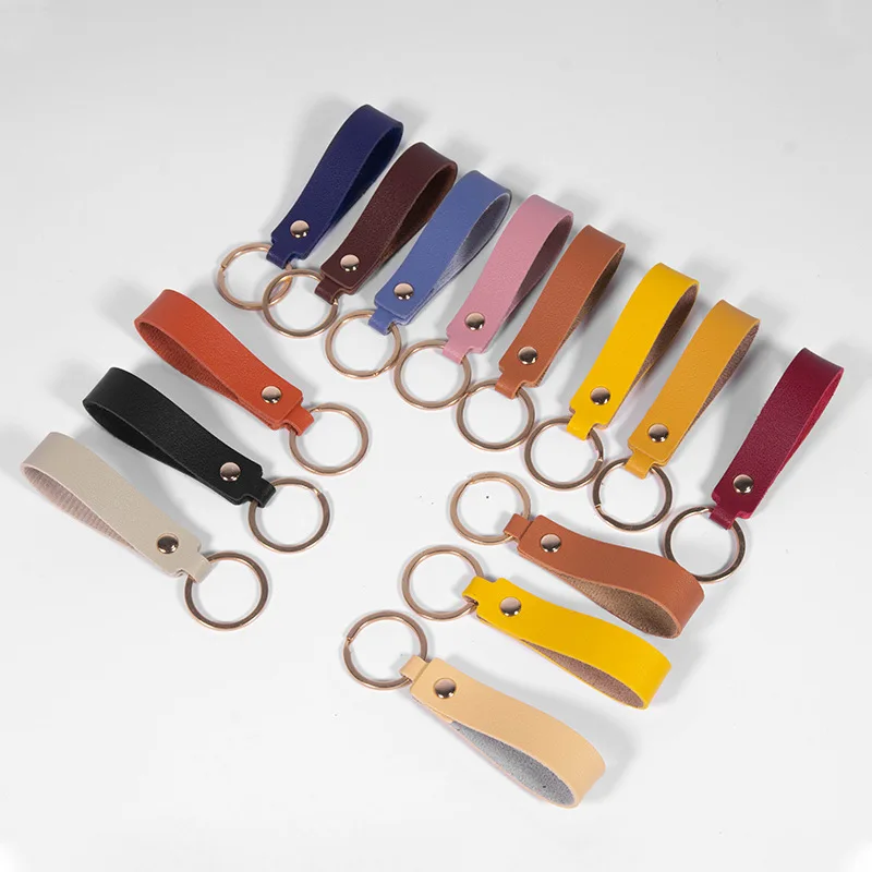 1/5Pcs Business Pu Portachiavi In Pelle Regalo Di Moda Portachiavi In Pelle Uomo Donna Auto Cinturino Portachiavi Portafoglio Portachiavi Portachiavi