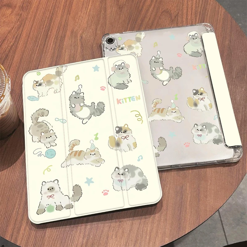 Adorable Cat Design Tablet Case Cover