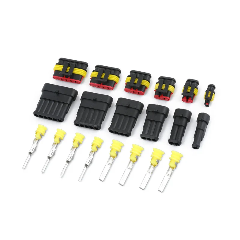 

50Pcs 1.5 series 1p-6p waterproof automobile connector line modification accessories atmosphere lamp plug base
