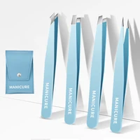 Colorful Eyebrow Tweezer Hair Beauty Fine Hairs Puller Stainless Steel Slanted Eye Brow Clips Removal Makeup Tools 1