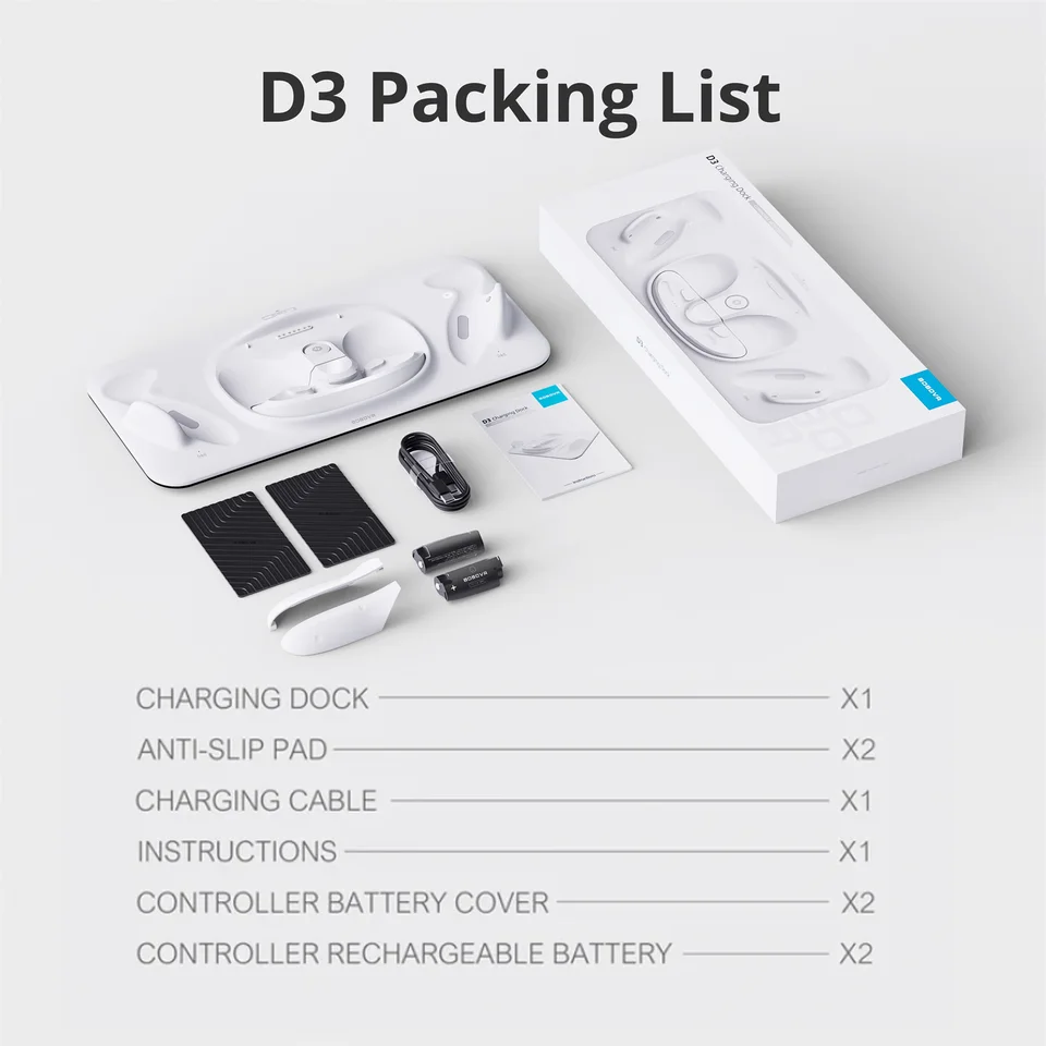 BOBOVR D3 充電ドック オールインワン パワーステーション Meta Quest3