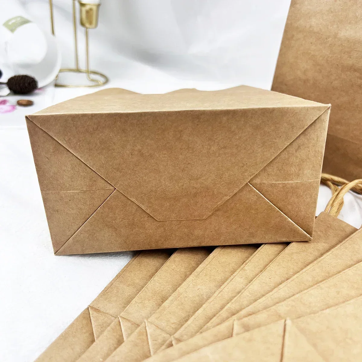 Party Favor Bags Recyclable Kraft Paper for Birthday Gift