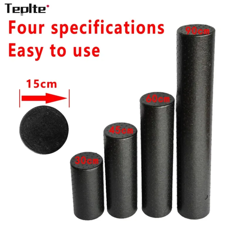 30/45cm Black EPP Yoga Column Block Massage Fitness Foam Roller For Back Pilates Bodybuilding Gym Equipment With Trigger Points