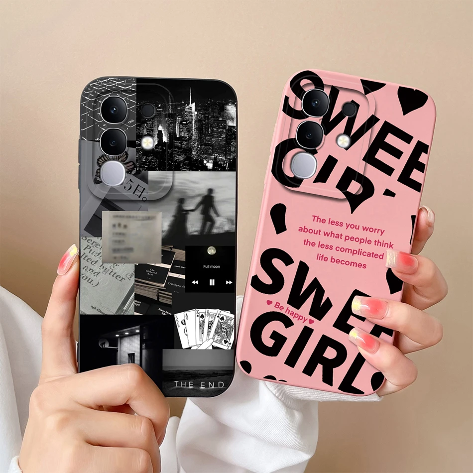 Cute Design Soft Liquid Silicone Shockproof Bumper Phone Case - Full Protection Cover