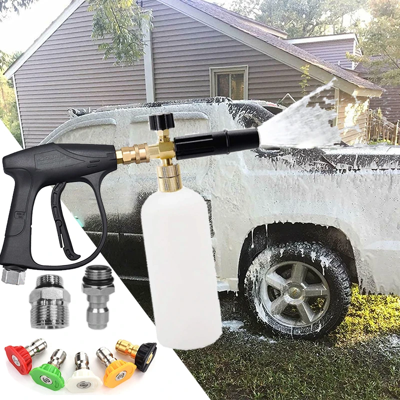 Foam Cannon For Pressure Washer Car Wash Foam Gun Kit M2214mm And