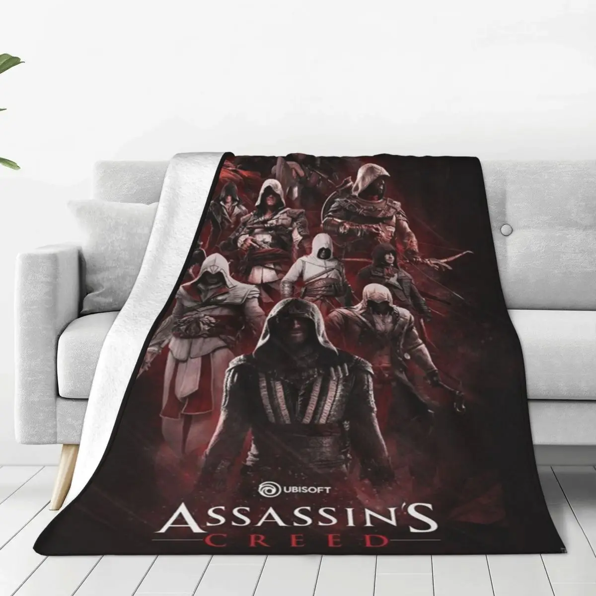 Assassins Creed Mirage Game Lover Coperte Flanella Coperta Portatile Super Calda Per Tutte Le Stagioni Per Plaid Da Letto Per L'Home Office
