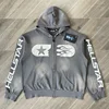 Hellstar Studios Zip Up Cotton hoodie with zipper wash 5