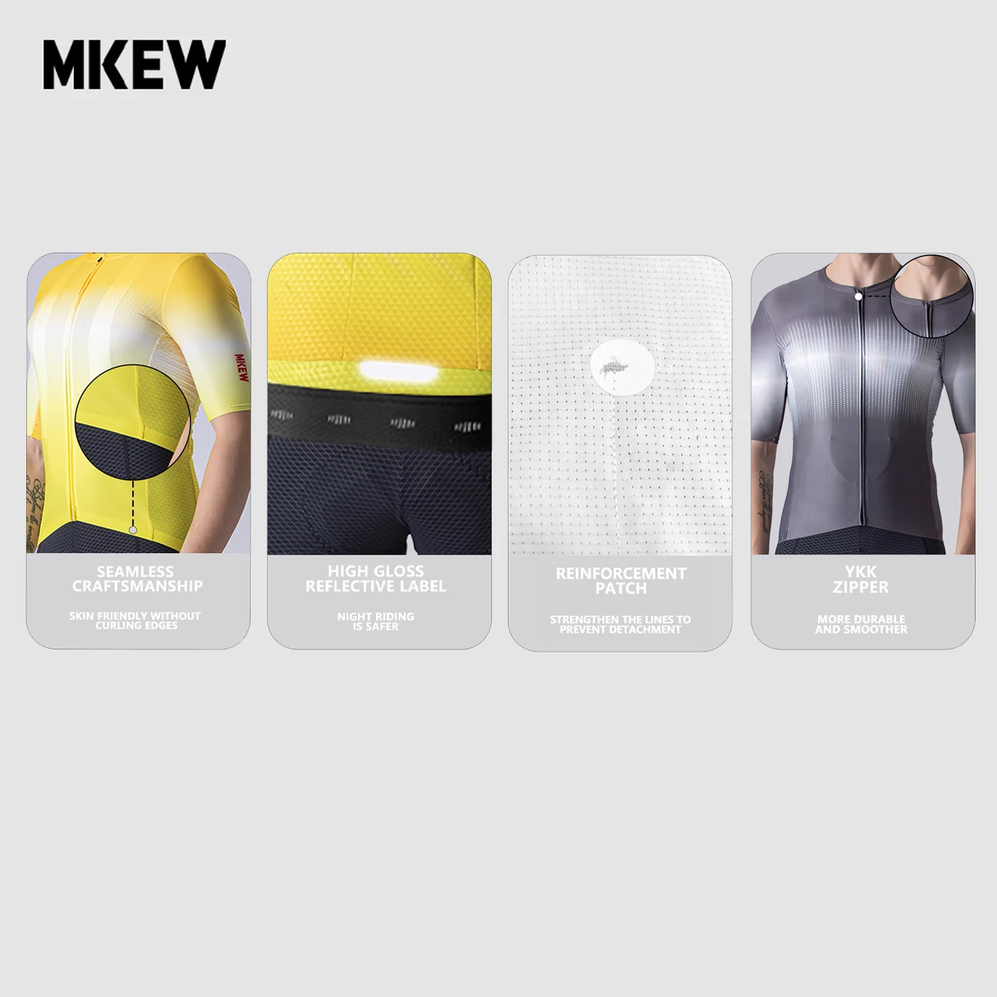 MKEW 남성용 여름 사이클링 저지 속건성 통기성 반팔 로드 바이크 슈트 - 높은 탄력성과 편안한 사이클링 기어