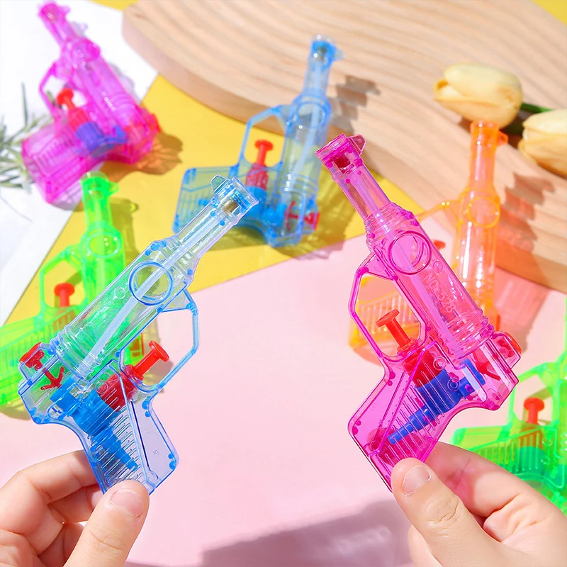 5PCS Mini Candy Color Portable Kids Transparent Small Water Rifle Water Gun Squirt Toys Summer Children's Gifts