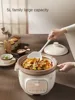 220V 5L Smart Multi Cooker with Ceramic Inner Pot, Perfect for Stews, Soups, and Roasts Household Slow Stewer 3