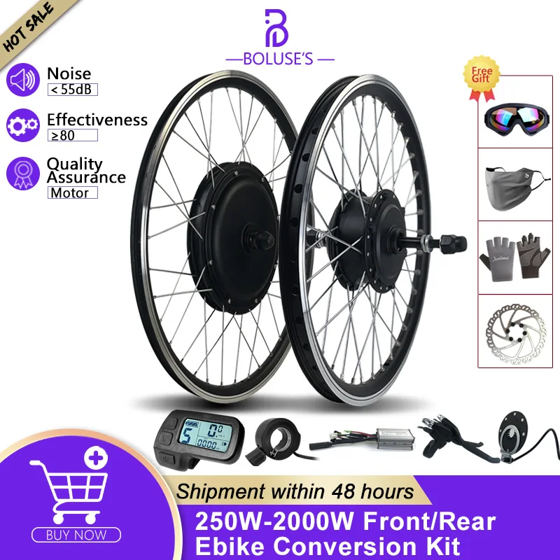 Kit de conversion vélo 28 pouces roue avant vélo électrique kit