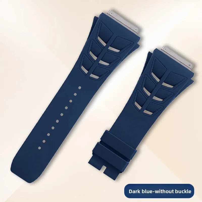 Orijinal Arayüz FKM Kauçuk Saat Kayışı Richard Mille RM055 RM030 RM35-01 RM35-02 RM35-03 Saat Kordonu Florokauçuk Değiştirme