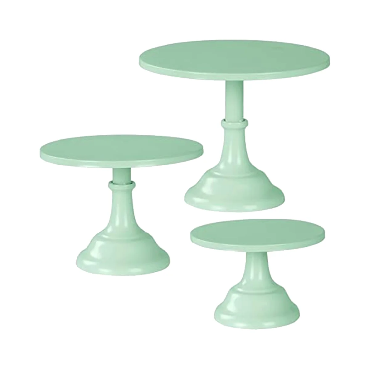 3Pcs Cake Stand, Cake Pop Stand , Tall Stands for Dessert Table, Perfect Display for Wedding Graduation Party,Green