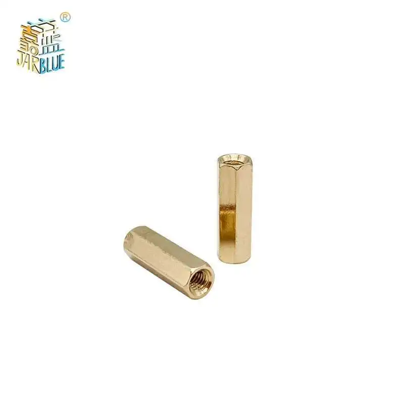 Brass Standoff Spacer 10pcs/lot Hex Female to Female M2-M5 brass standoff spacer Hexagonal Stud Spacer Hollow Pillars Screw