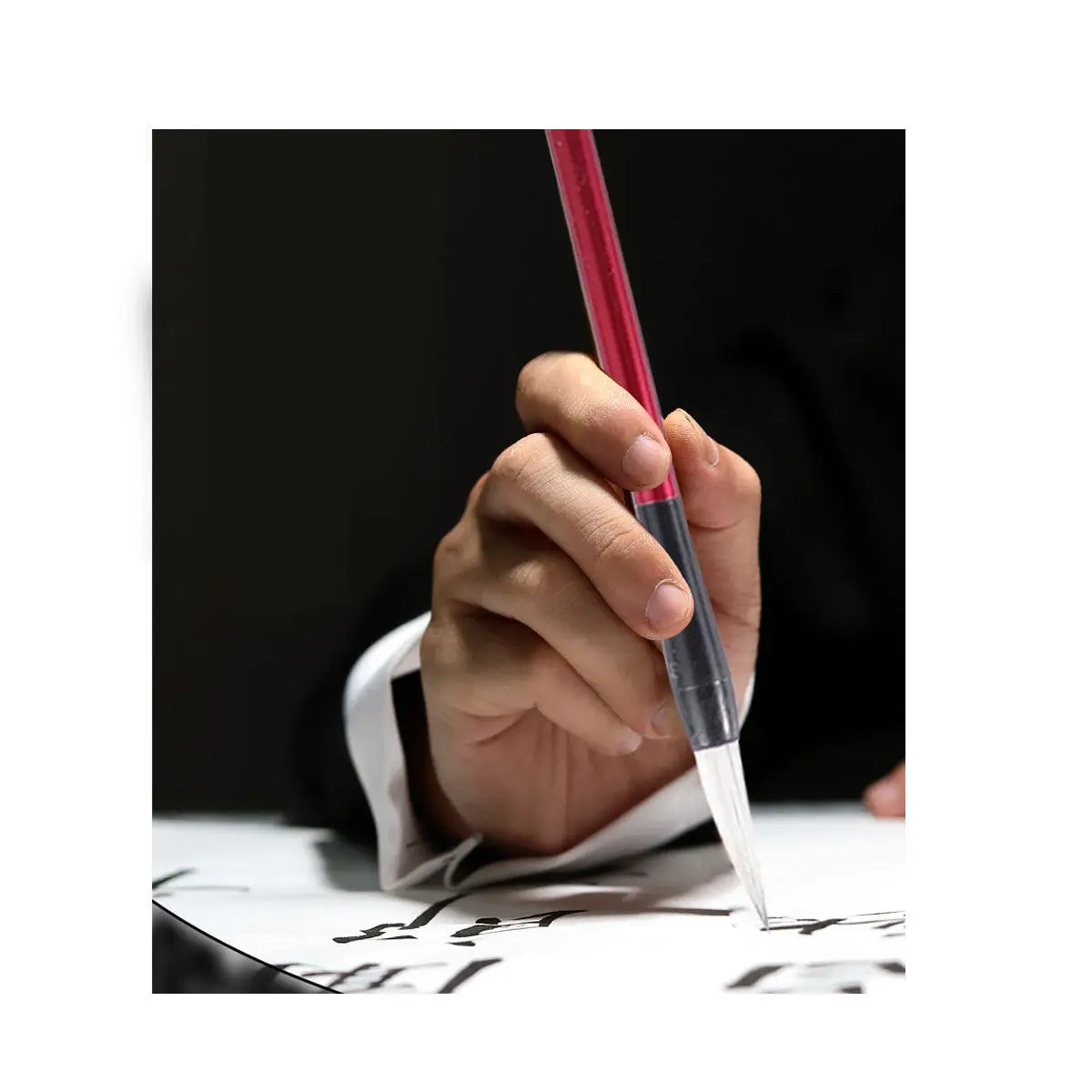 6Pcs 네 보물 서예 물 쓰기 천 재사용 가능한 중국어 붓 연습 잉크 없음 에코 서예 연습 매트