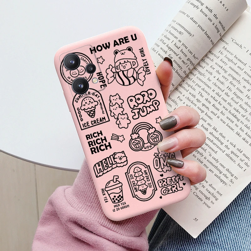 Cute Cartoon Painted Soft Silicone Phone Case