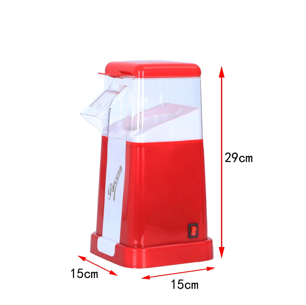 220V/110V Automatic Popcorn Maker Machine US / EU Plug for Home Powerful Fat Free Quick Preparation Household Kitchen Appliances popcorn popper