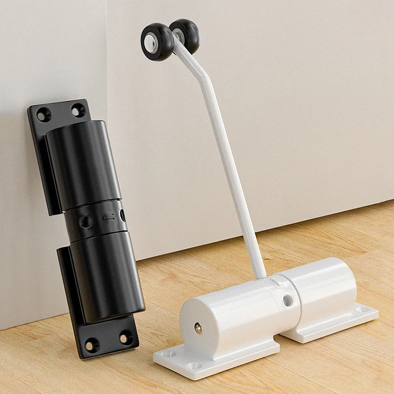 Door Closer Zinc alloy simple door closing device home buffer door spring hinge mute closing device invisible automatic
