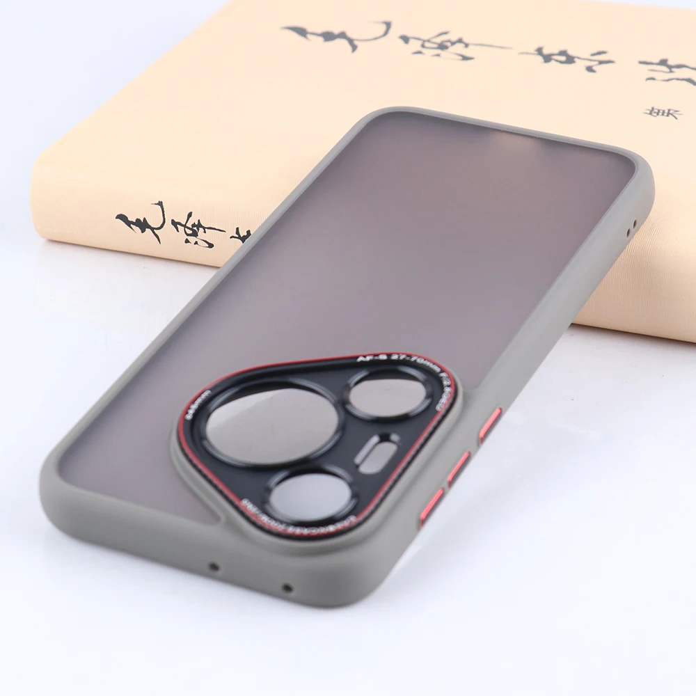 Durable Shockproof Matte Case with Metal Camera Lens Protection