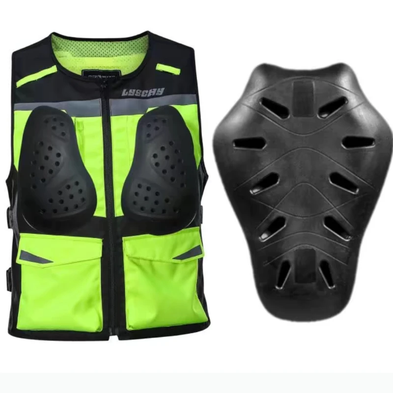LYSCHY 고시인성 오토바이 안전 조끼 라이딩 기어 CE 낙상 방지 오토바..