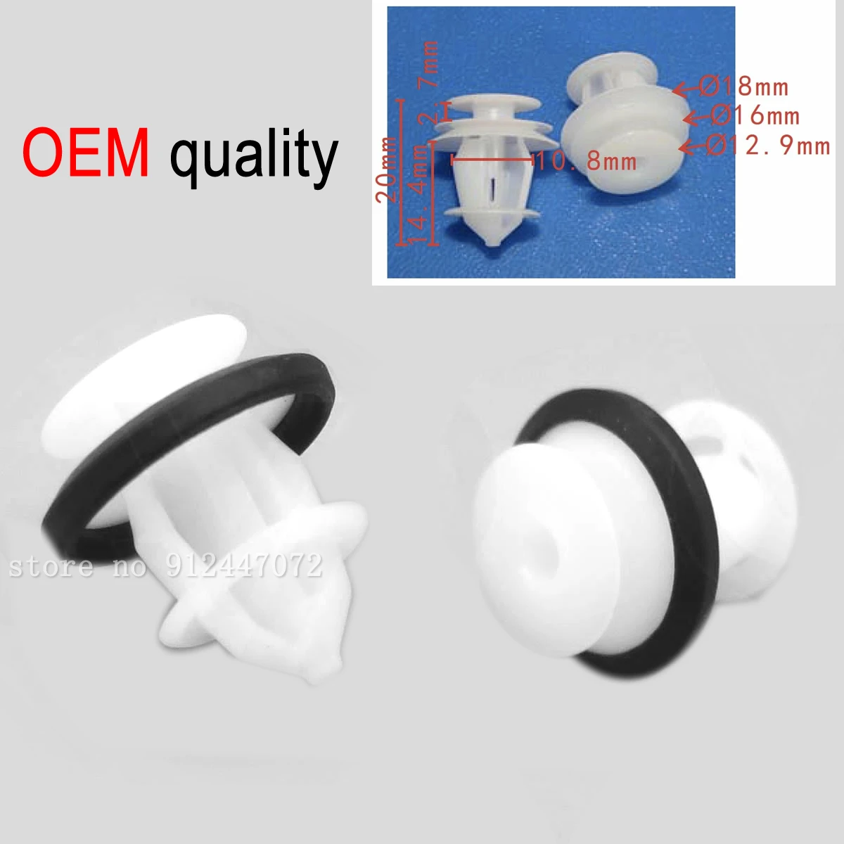

10/100x OEM Door Panel Retainer for TOYOTA 624890E010 62489-0E010