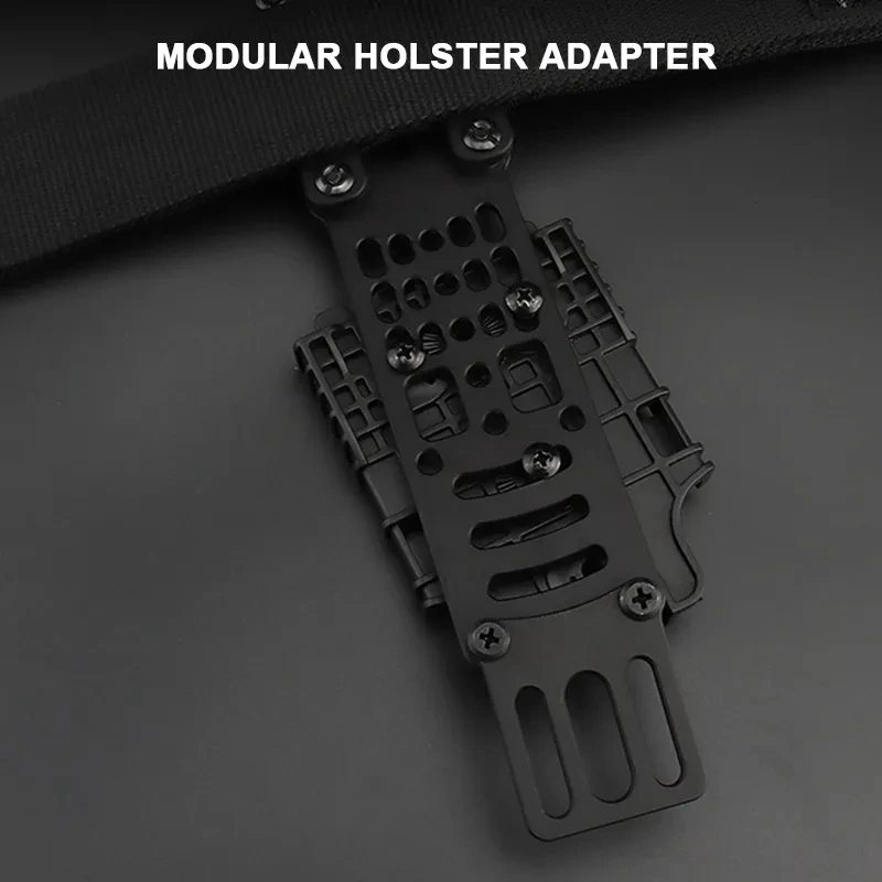 Drop Leg Holster Adapter with QLS kit,Modular Holster Adapter with Thigh Strap for Airsoft Pistol Holster Hunting accessories