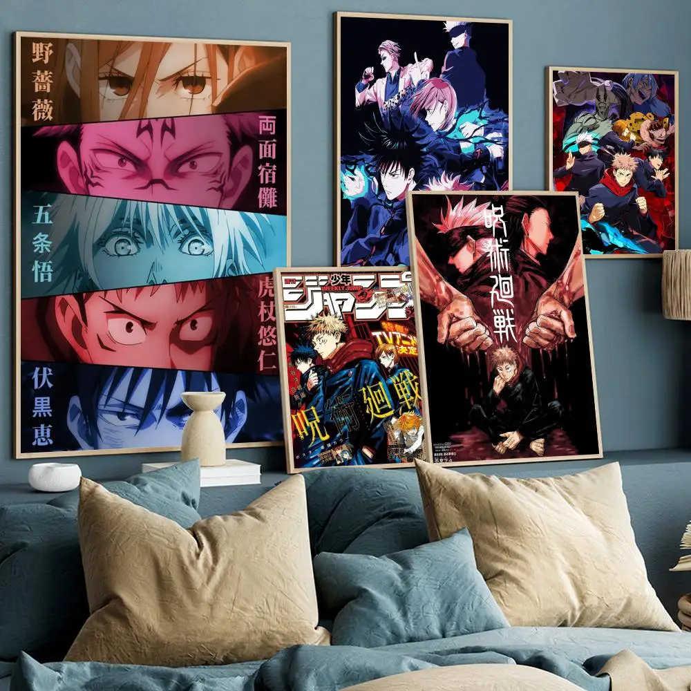Jujutsu-Kaisen-Anime-Poster-decorazione-della-casa-Highend-carta-Kraft ...