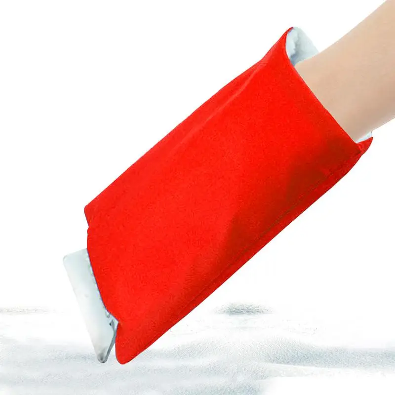 

Snow Removal Thickened Sheath Waterproof Winter Tool Car Ice Scraper For Winter With Glove Ice Cleaner With Glove Heat-retaining