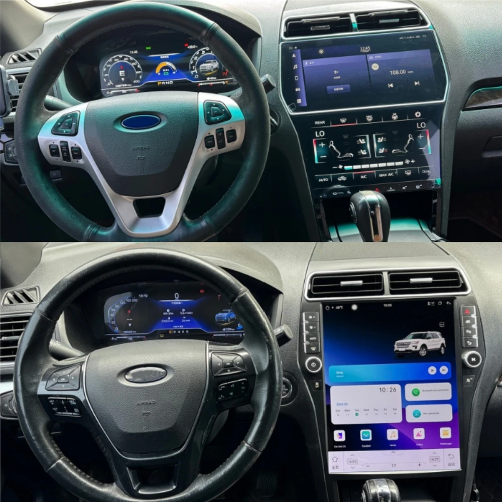 Pantalla LCD Android para Ford Explorer 2010-2015, Velocímetro, Panel de Instrumentos Digital, Tablero de Mandos, Carplay 6