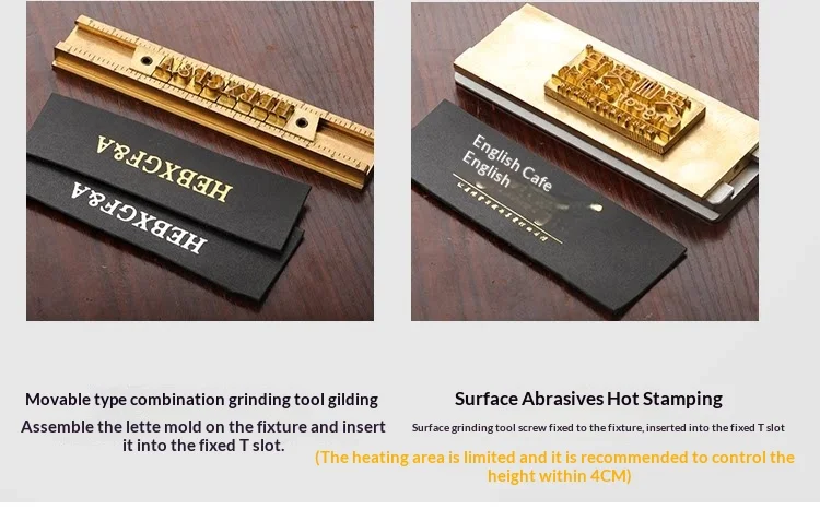 Leather Hot Foil Stamping Embossing Machine Manual Digital Logo Heat Transfer Pr