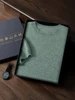 Men's O-Neck Cashmere Sweater 100% Cashmere Half Sleeve Basic Pullover Soft Comfy Bottom Knitwear Solid High Quality Tops 5