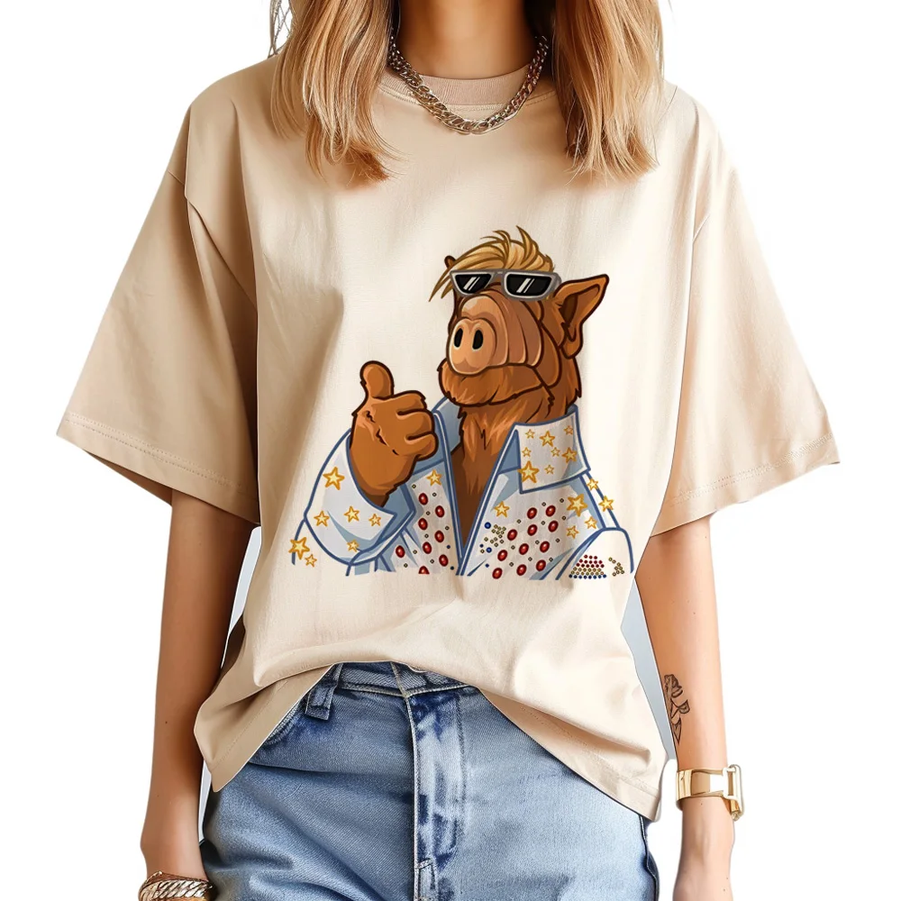 

Alf t shirt women Japanese harajuku t-shirts female Japanese streetwear designer clothes