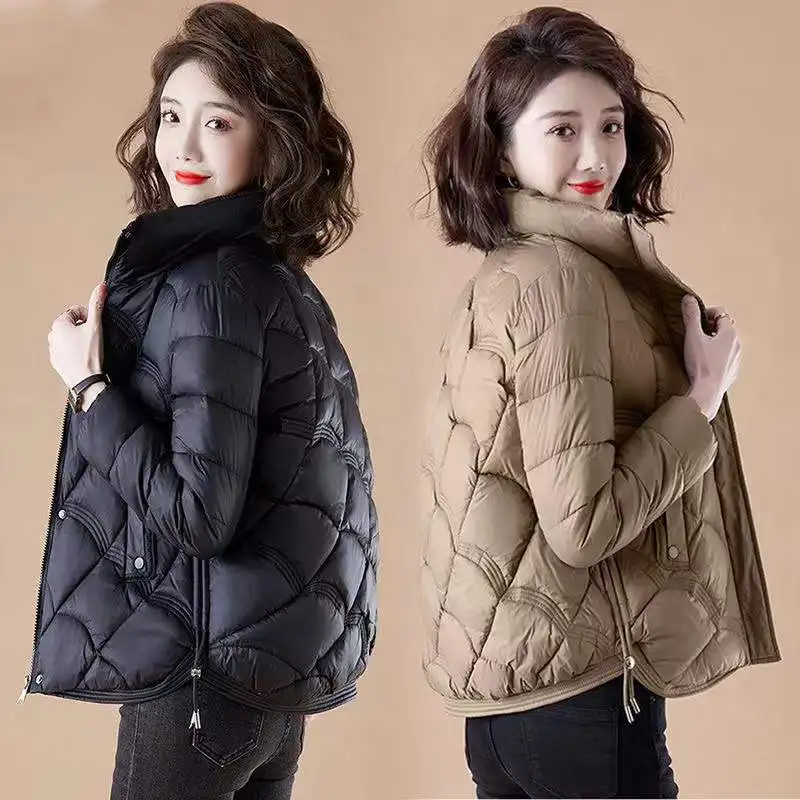 

23 New modelsDown padded jacket women 2023 winter new light casual warm padded jacket with foreign style short cotton-padded jac