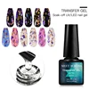 MEET ACROSS 7ml Transfer Foil Gel Nail Polish Nail Art Varnish For Adhesive Sticker Nail Glue Semi-Permanant Soak Off UV LED Gel 1